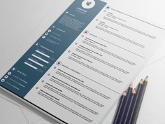 Free Amazing CV Template in PSD File Format
