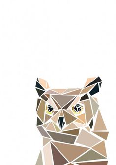 animal heads on the Behance Network #cut #owl #graphic #illustration #poster