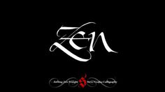 Feeling Zen Tonight #zen #calligraphy #lettering