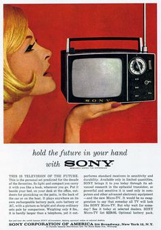 sony hold the future #print #vintage #advertising