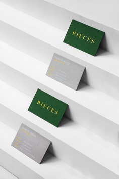 Pieces Corporate Design - Mindsparkle Mag Ryan Romanes Studio designed Pieces Corporate Design. #logo #packaging #identity #branding #design #color #photography #graphic #design #gallery #blog #project #mindsparkle #mag #beautiful #portfolio #designer