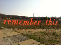 Typography Fence Art by Lambchop #typography