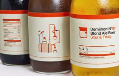 Demijhon Beer #beer #bottle #packaging #icon #label