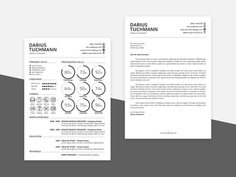 Free Minimal CV Template in PSD and AI File Format