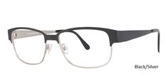 Black/Silver Vivid Eyeglasses Vivid Boutique 5016.