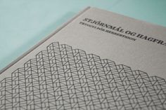 Book design on the Behance Network #pattern #book #cover #iceland #modernism
