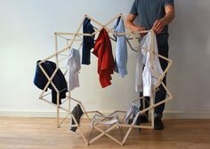 Star shaped clothes horse by Aaron Dunkerton #star
