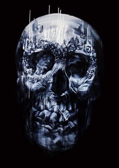 Image of Tom French 2 x LAMINATE Most Wanted Print Series #skull