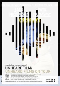 Design Fodder (Unheard Film Festival posters by 178 Aardige...) #cinema #poster