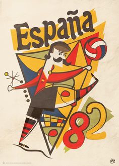 España 82 By Neil Stevens #espana #illustration