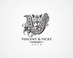 Vicky and Vincent by Garychew1984 #logo #decorative #wedding #marriage