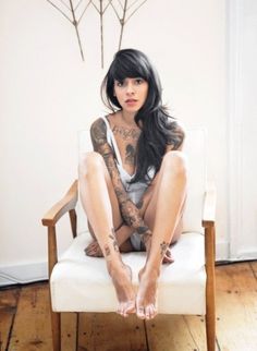 Standing Elements #girl #elements #tattoos #standing #babe