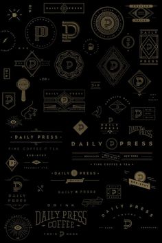 Daily Press Identity on Behance #mark #sketching #press #illustration #daily #coffee #logo