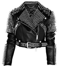 BeautyAndBones #jacket #spikes #leather #studs