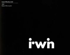 Irwin by Robert Brownjohn #logotype #design #graphic #identity #typography