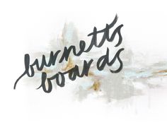Burnett's Boards: branding + blog design