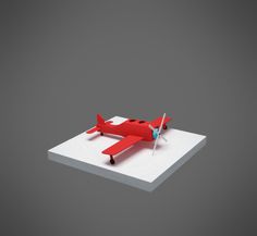 tekom #red #small #beacon #design #lighthouse #plane #web #paper #toy