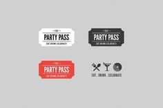 David Arias – Branding and Design / Freelance Graphic Designer / Vancouver, Canada / Party Pass #logo #pass #identity #party