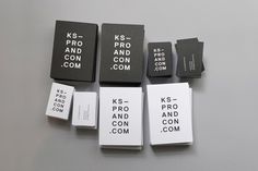 Corporate Design for KS- Pro and Con | by Sorenseverin #white #stationary #business #card #flyer #design #black #corporate #and #typography