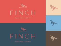 nice logo for finch #logo #typography