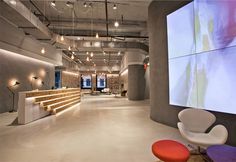 Industrial Aesthetic Office Space in Empire State Building - #office, office design, office space, #interior, #decor,