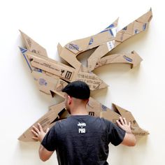 Alecks Cruz | PICDIT #sculpture #cardboard #graffiti #design #art