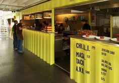wahaca southbank experiment: shipping container restaurant #interior #design #architecture #container