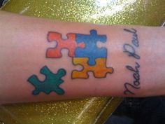 40+ Cool Puzzle Piece Tattoo Design Ideas #tattoo #puzzle #piece