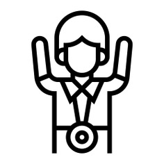 See more icon inspiration related to win, champion, boy, medalist, man, medal, conquer, sports and competition, triumph, winner, avatar, person and people on Flaticon.