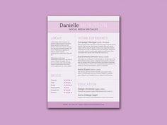 Free Classic Word Resume Template with Clean Design