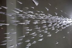 I Fly Like Paper #installation #art #installation art #paper