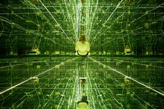 mirrored room of infinite reflections by thilo frank #mirror