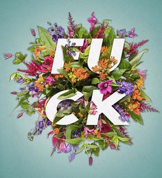Fck Floral Typography