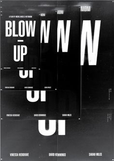 blow-up, redesign project - shin, dokho #movie #poster #typography
