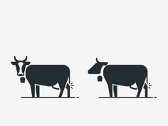 Dribble_upload_cow #icon #symbol #pictogram