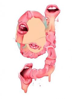 Juxtapoz Magazine - G is for... | Erotica #sexy #juxtapoz #illustration #type #mouth #erothic