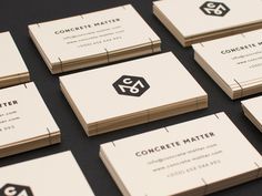 Concrete Matter. #cards #business