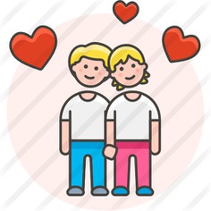 See more icon inspiration related to love and romance, homosexual, gay, couple, love and people on Flaticon.