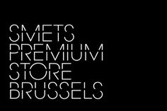 coast — Custom typeface design for SMETS stores #identity #typography