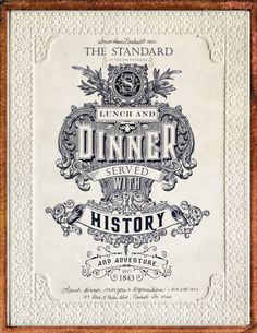 Smothhouse 1843 #nashville #vintage #poster #typography