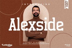 Alexside Font - Free Slab Serif Typeface
