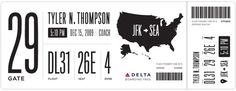 Redesigning the Boarding Pass - Journal - Boarding Pass /Â Fail #usability
