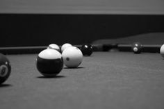 Black and White Pool table photography #billiards #pool #photography #table