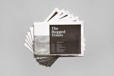 FFFFOUND! | Hunt Studio | Multi-disciplinary design studio | Melbourne — Driza–Bone: The Rugged Times #cover #type #paper #identity