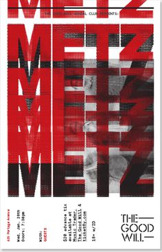 Metz concert poster
