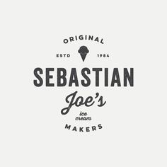 Sebastian Joe's #branding #cream #design #identity #logo #ice