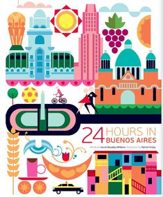24 hours in Buenos Aires #argentina #design #illustration #buenos #aires