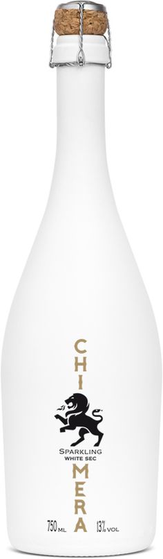 Chimera Sparkling Wine by Kommigraphics #packaging #design #silkscreen #minimal #champagne #cork