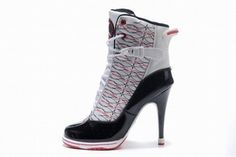 Nike Dunk SB High Heels Black/Red/White #shoes