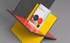 Designinstituttet on the Behance Network #minimalistic #stand #design #color #geometric #exhibition #industrial #brochure